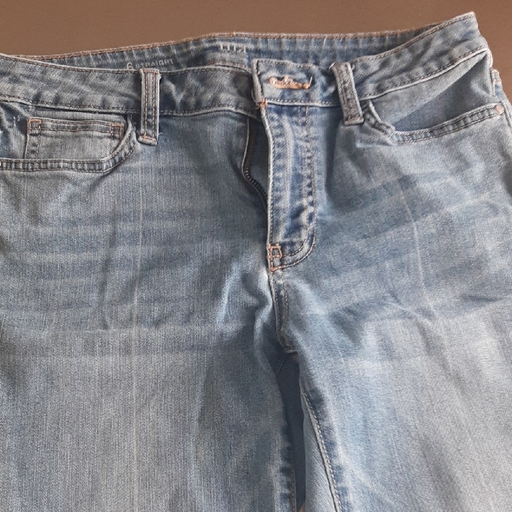 a.n.a.💙Cropped Jeans with Stylish Front Slit at Ankles Size 6 - Picture 5 of 7